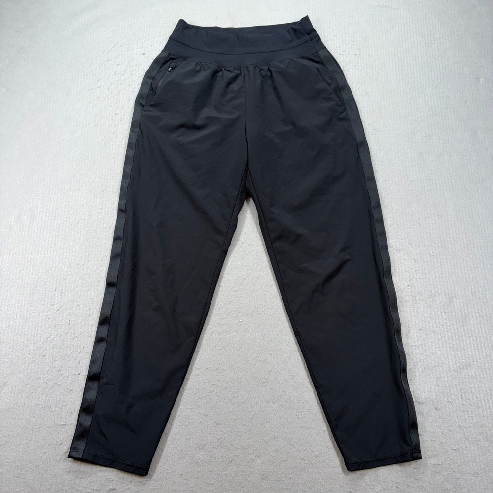 Athleta Nolita Slim Tapered Crop Pant Women 6 Tall Black Activewear 686-3